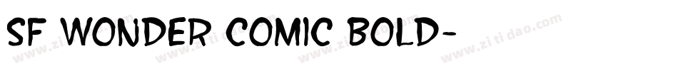 SF Wonder Comic Bold字体转换
